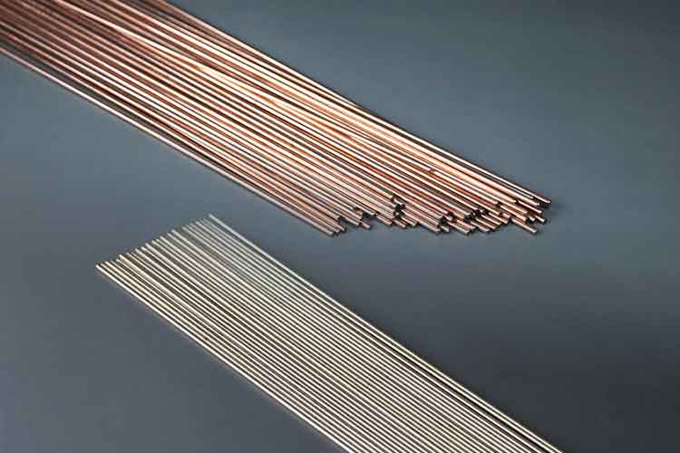 Phosphorus copper electrode and silver copper electrode